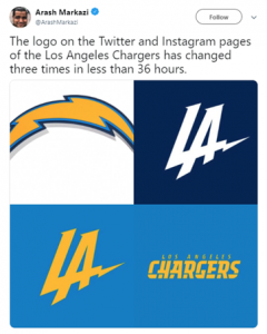 LA Chargers Logos