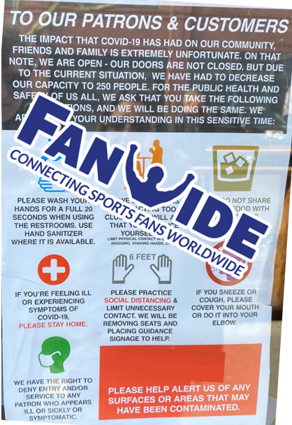 Ask FanWide for a coronavirus flyer!